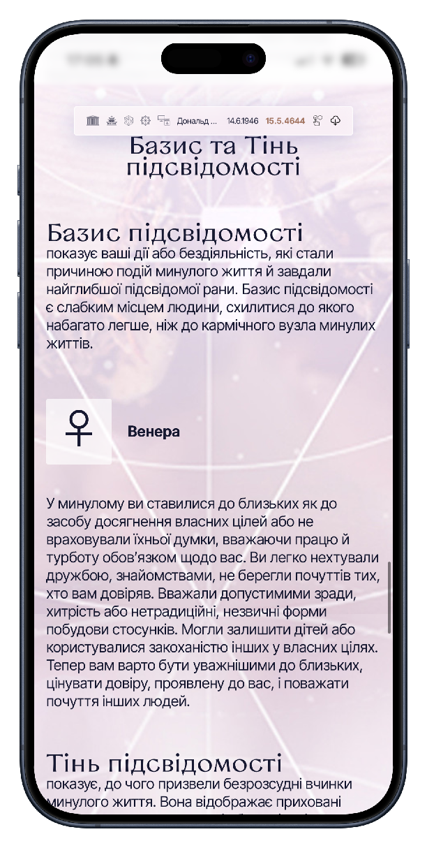 Число дня, базис і тінь підсвідомості за датою народження